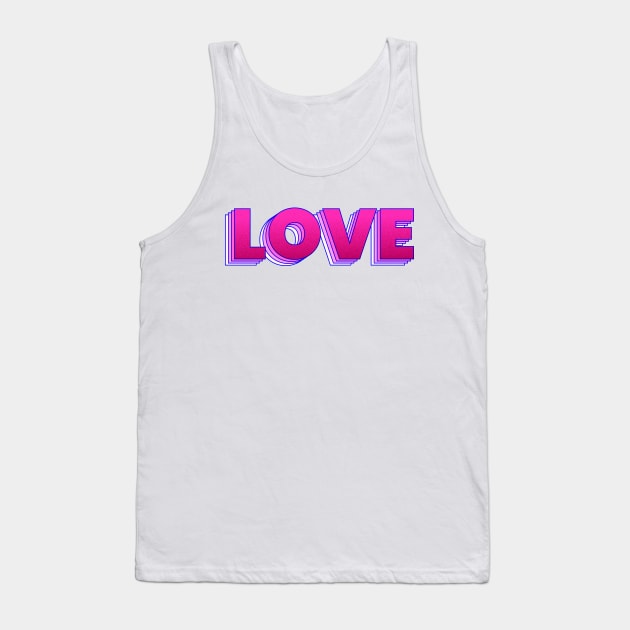 Love is a magic word Tank Top by showmemars